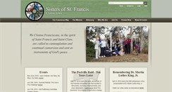 Desktop Screenshot of clintonfranciscans.com